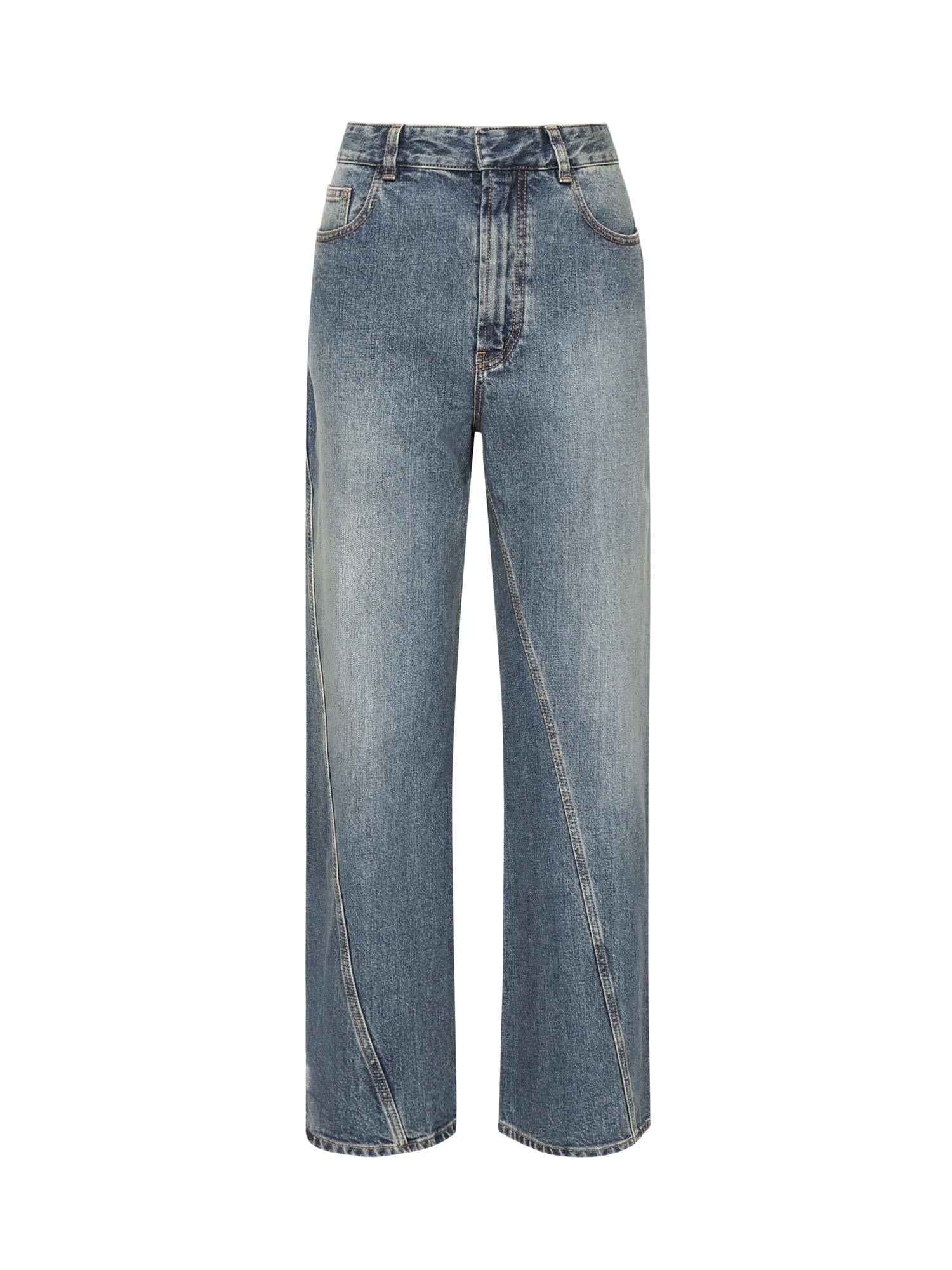 Jeans ritorti in deep stone denim AA9P1181D006B 505 ALAIA 