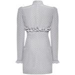 Mini abito a pois con volant FABX4302F4686 1810 ALESSANDRA RICH 