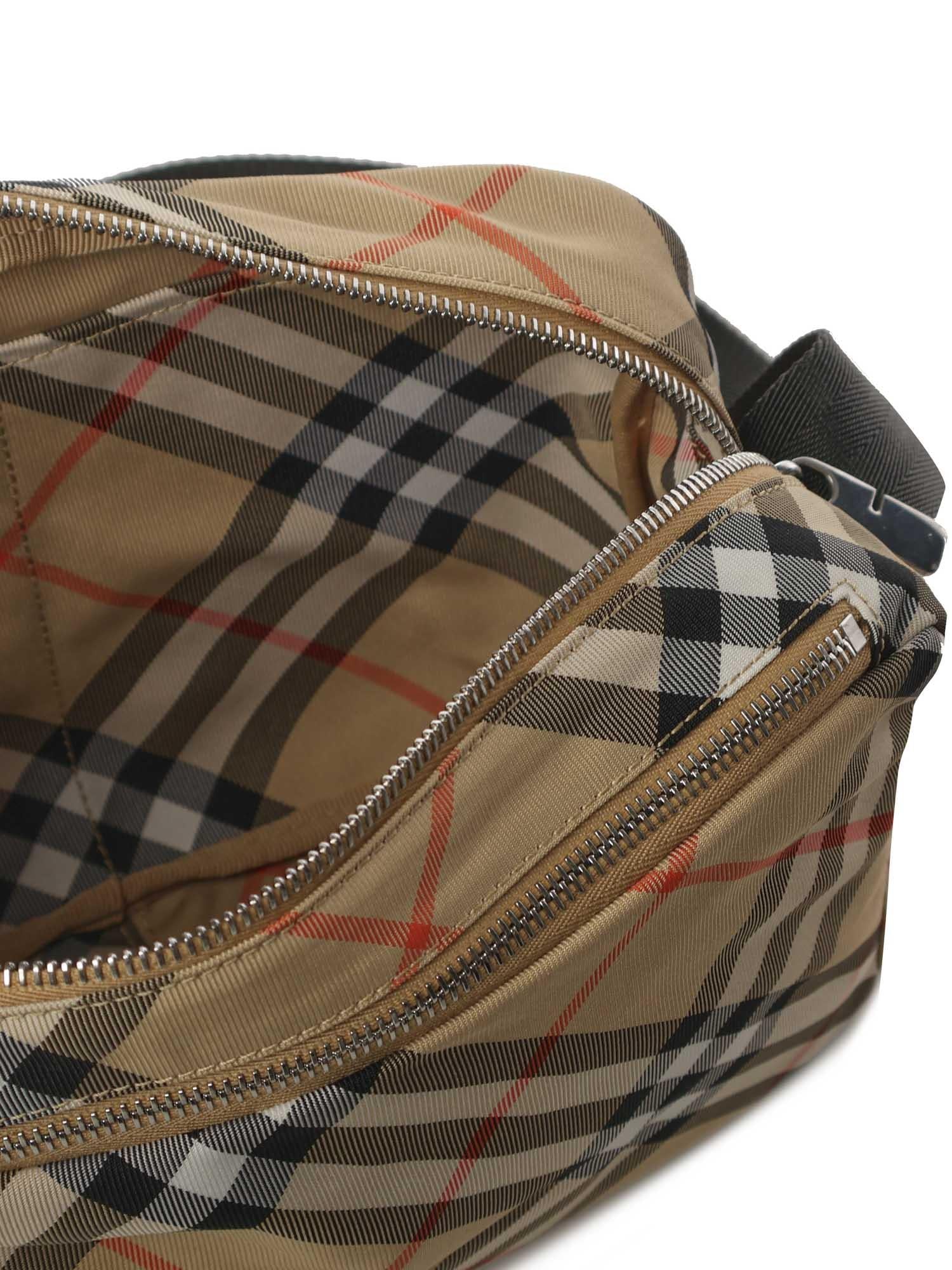Borsa messenger con motivo Vintage Check 8091320 A2021 BURBERRY 