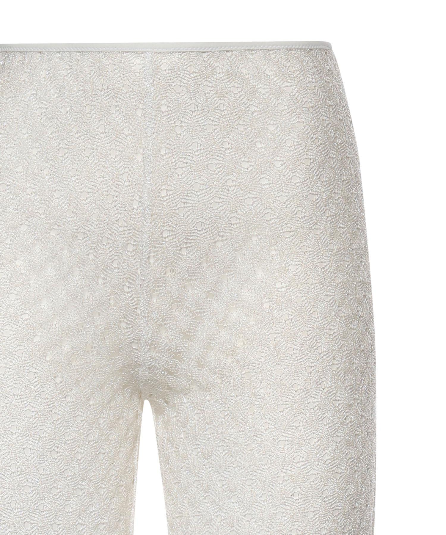 Pantaloni flare in viscosa lamé lavorazione raschel MC25SI00 BR014RS01JW MISSONI 