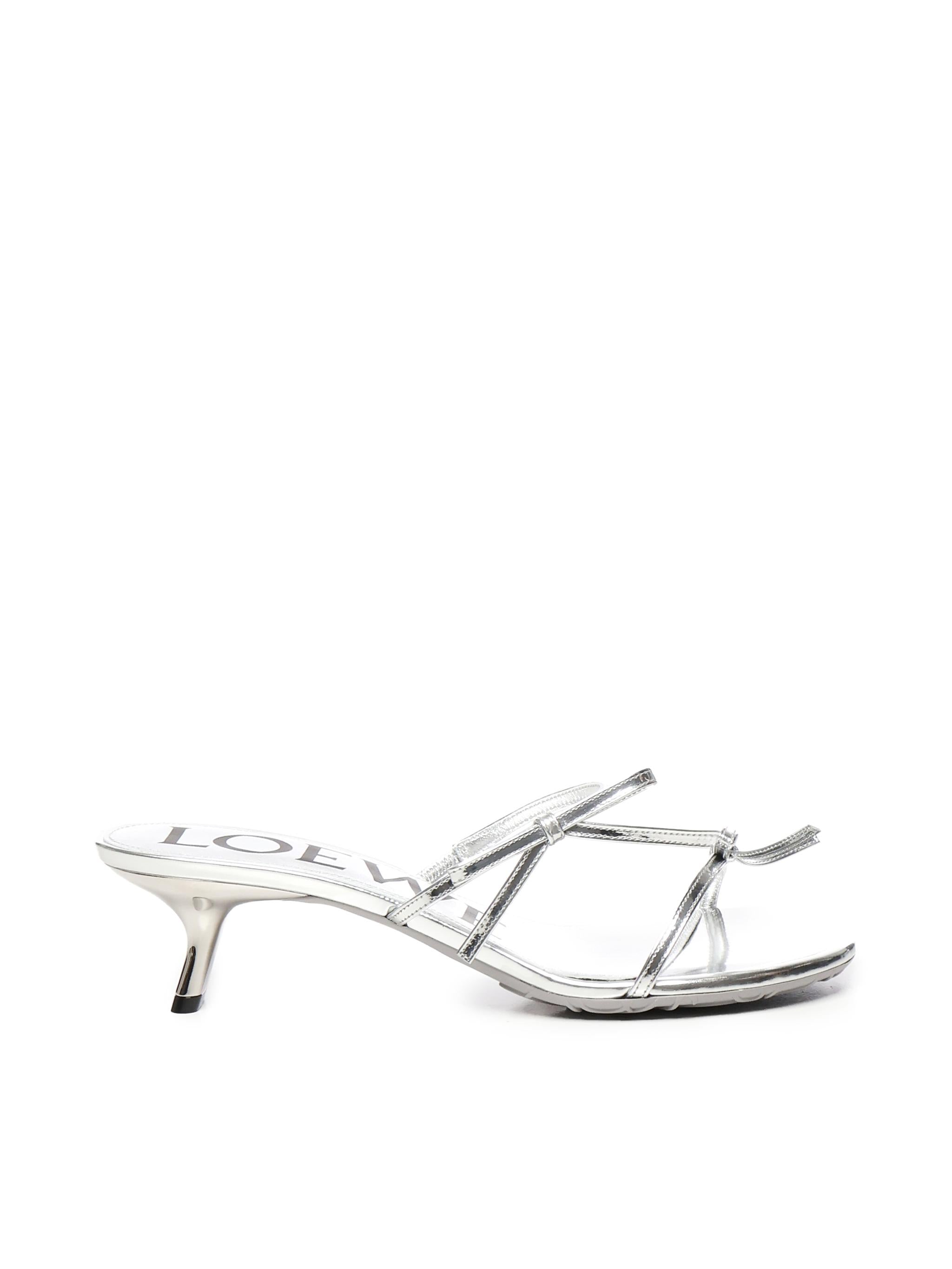 Sandali Petal in pelle di vitello metallizzata LPET465X04 1160 LOEWE 