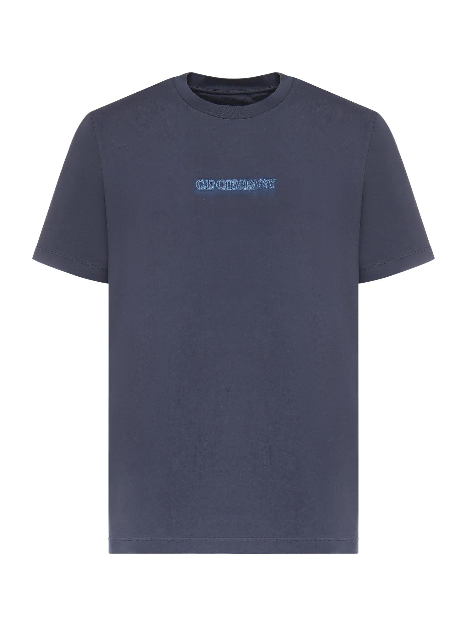 T-shirt in jersey di cotone con logo 20CMTS292A 005431G889 C.P. COMPANY 