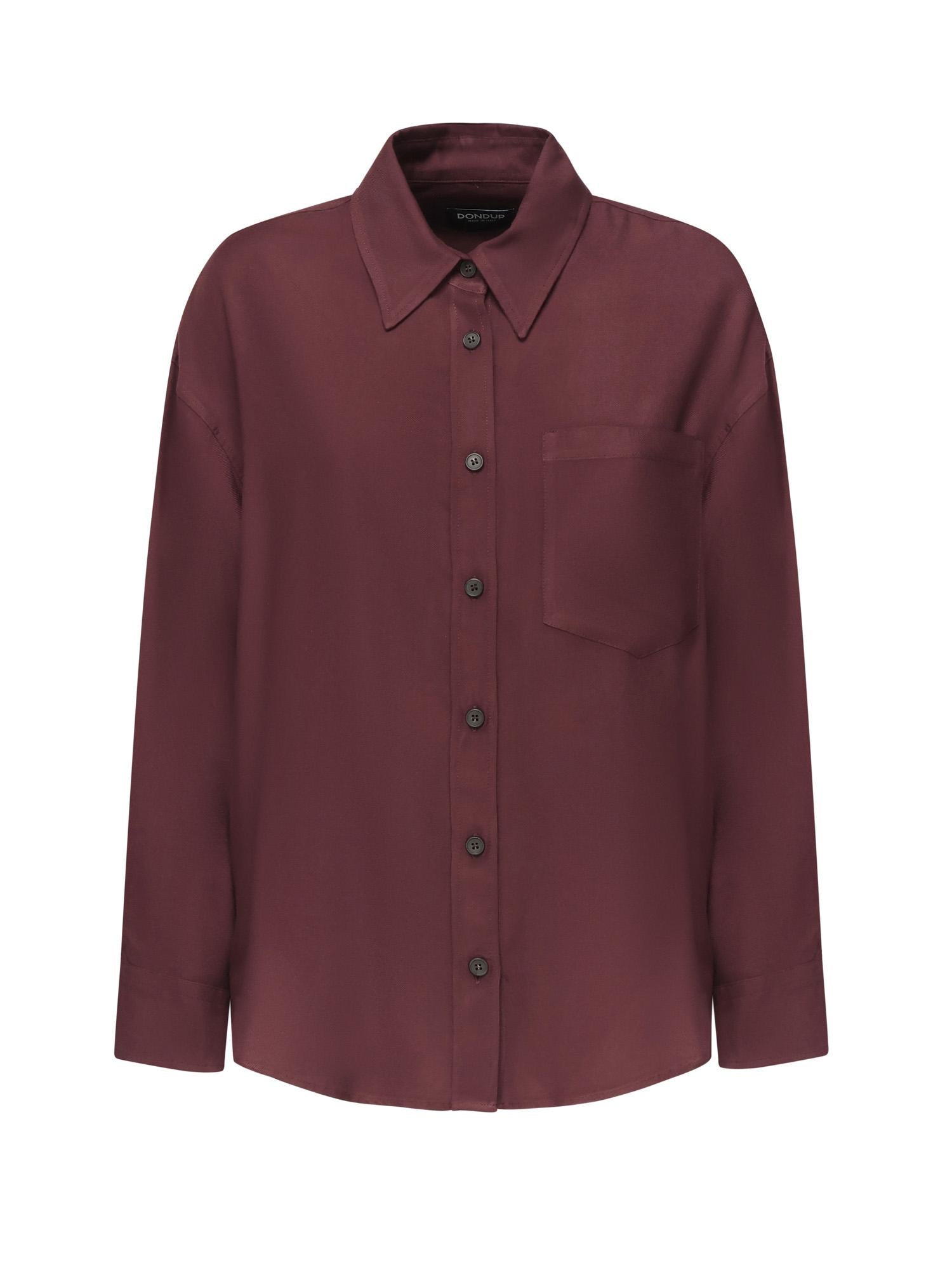 Camicia in levantina di viscosa DC375 IF0044D002O527 DONDUP 