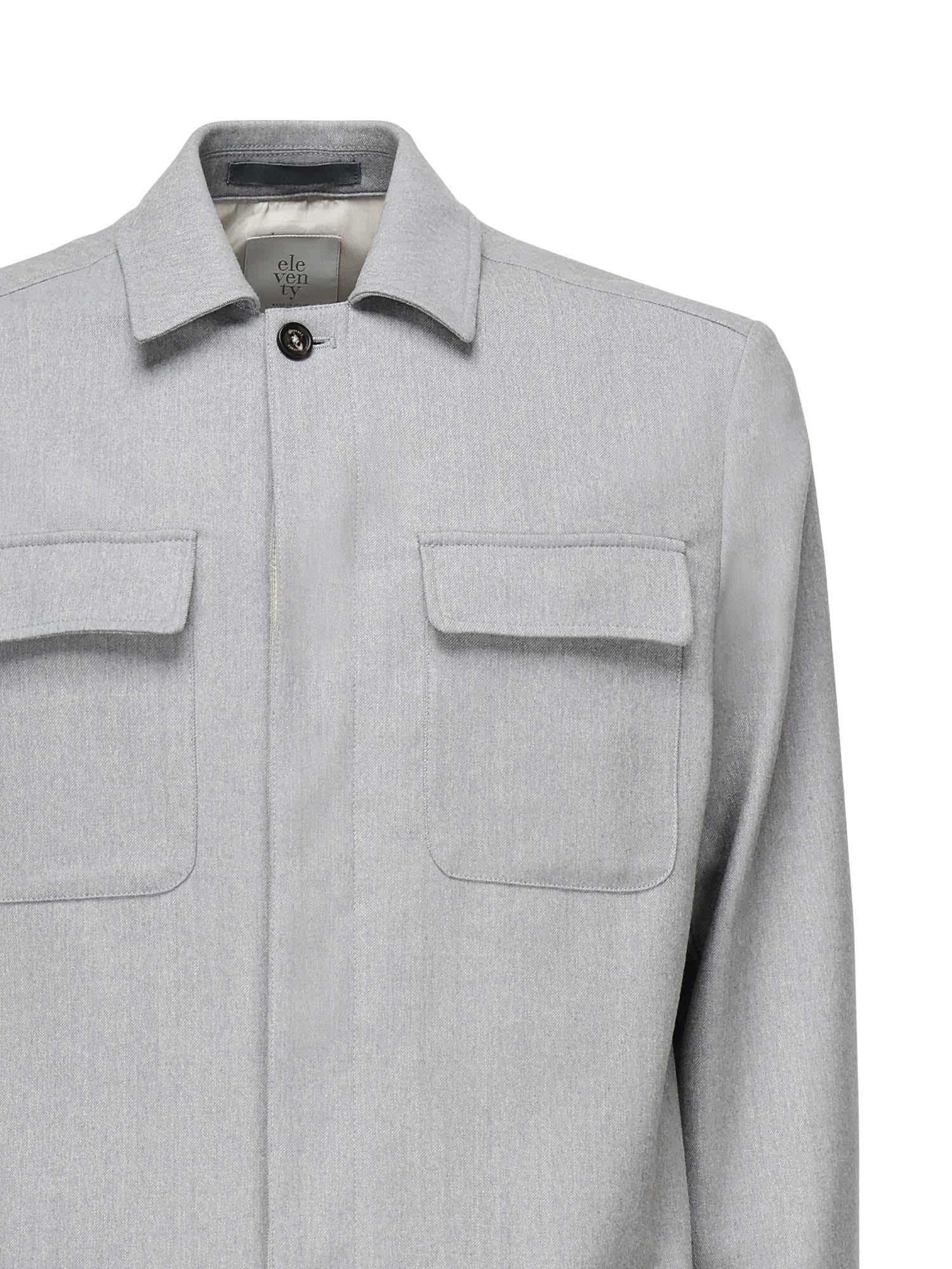 Overshirt in misto lana L70GIAJ17TES0L065 08 ELEVENTY 