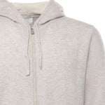 Felpa con cappuccio e zip in cashmere X76MAGK33MAG0K019 13-02 ELEVENTY 