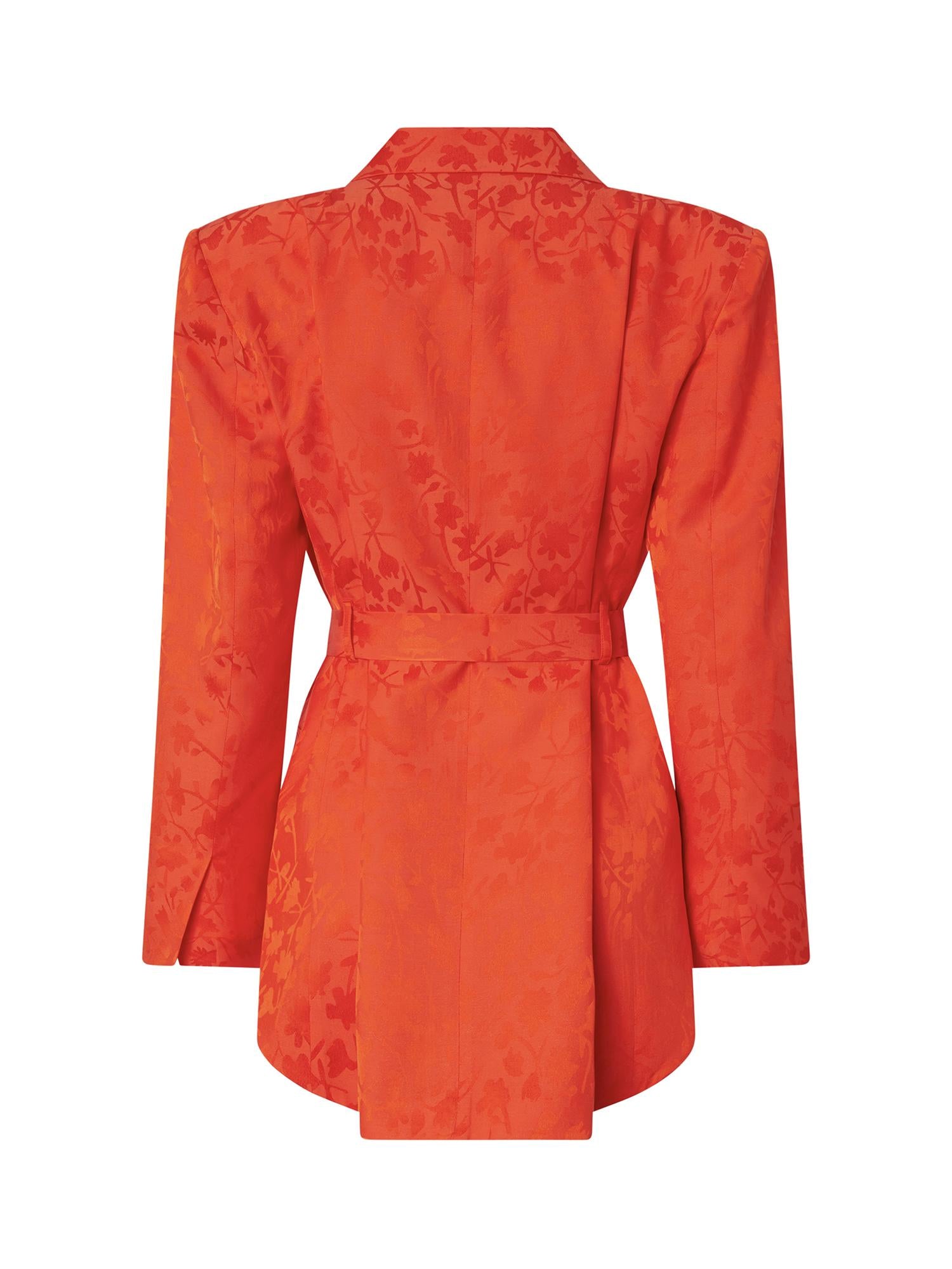 Giacca kimono in jacquard floreale 106800 A3ANA99 PINKO 