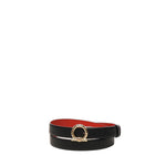 Cintura reversibile con Gancini<BR/> 230372 780478004 FERRAGAMO 
