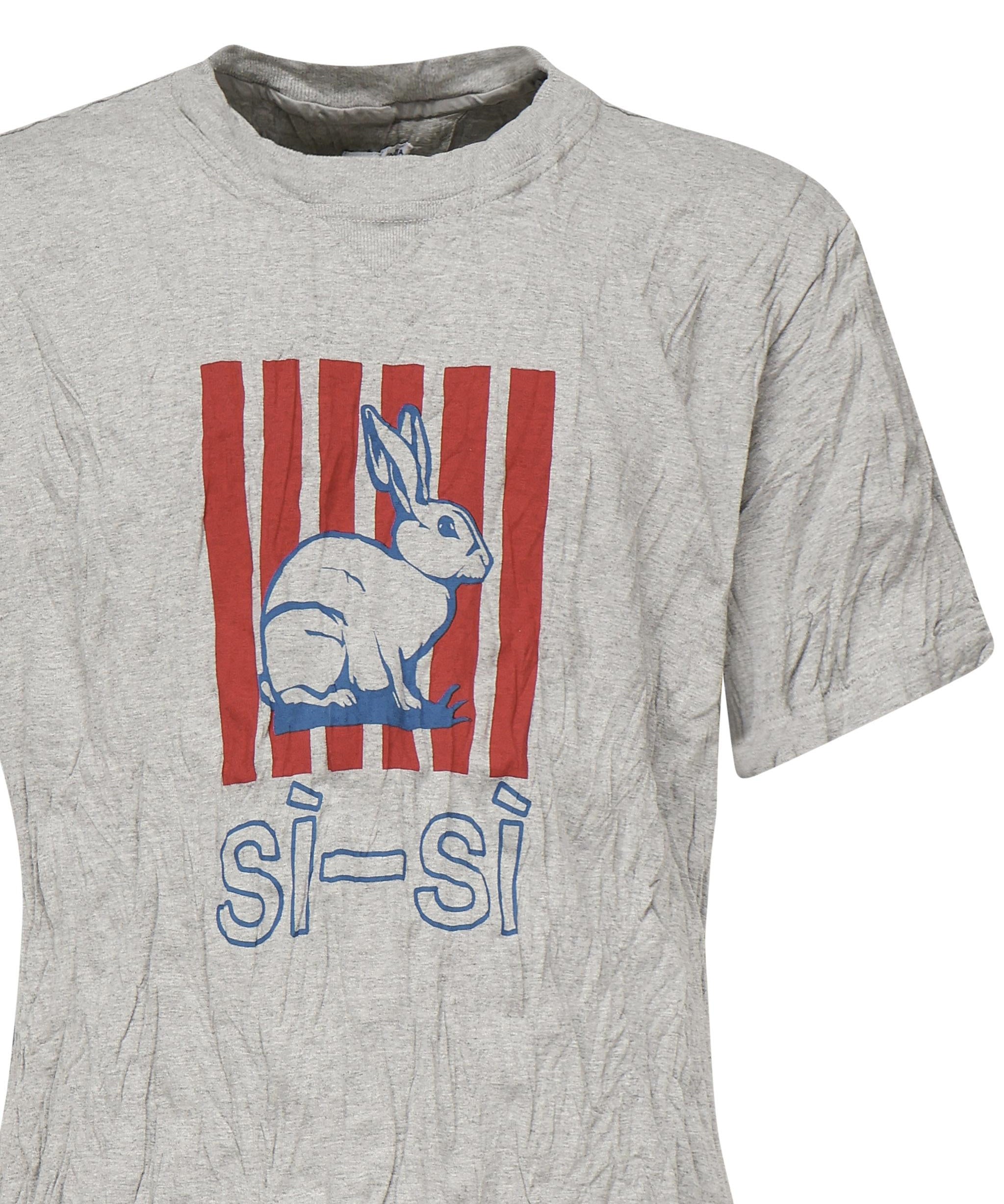 T-shirt in jersey di cotone froissé con stampa 833132 V5K501367 BOTTEGA VENETA 