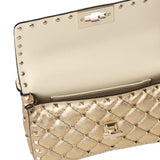 Borsa Rockstud Spike in nappa laminata 7W2B0123 IEWCES VALENTINO GARAVANI 