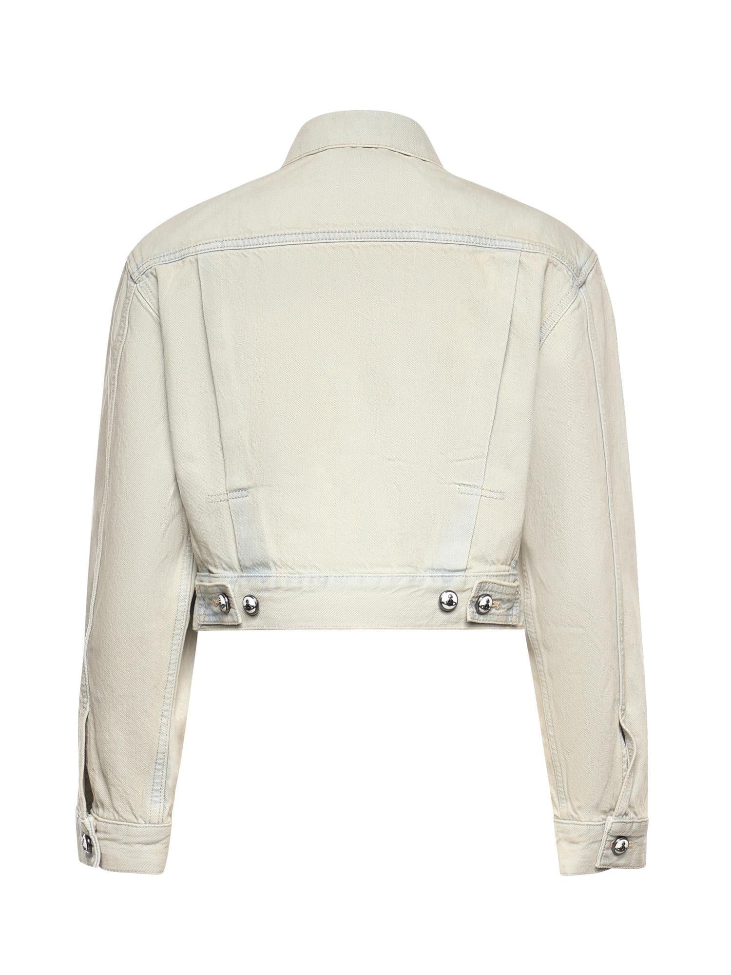 Giacca cropped Marlene in denim 19010018 W01C1B412 VIVIENNE WESTWOOD 