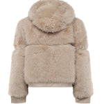 Pelliccia penny con cappuccio 73C19EX02 PENNYOFF WHITE V° 73 
