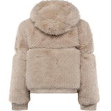Pelliccia penny con cappuccio 73C19EX02 PENNYOFF WHITE V° 73 