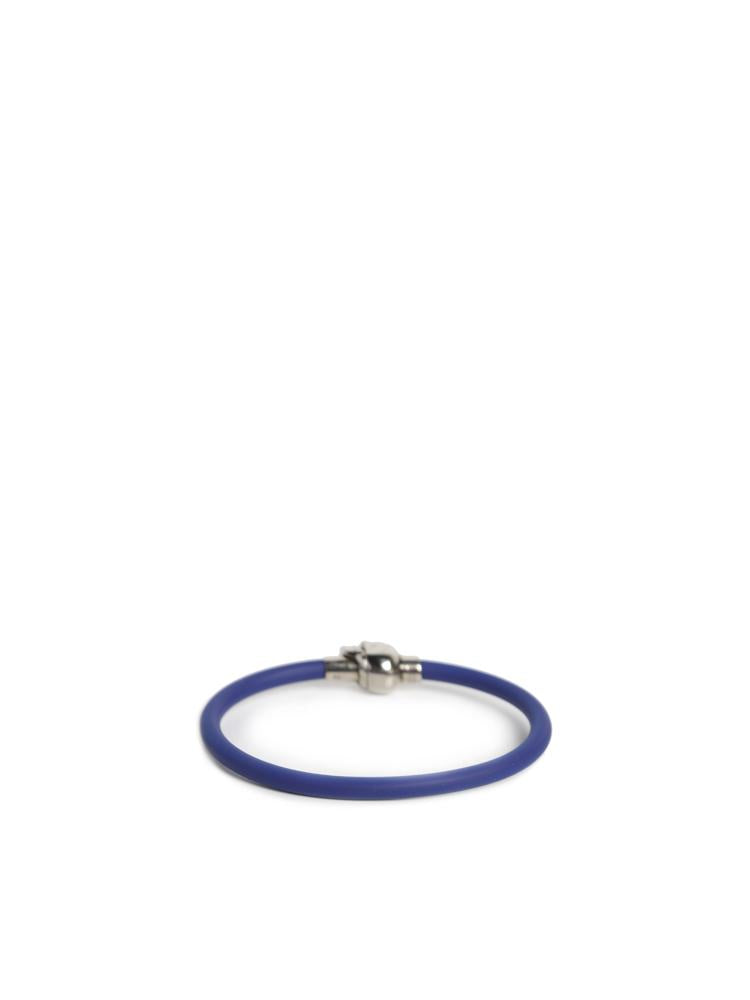 Bracciale Skull in gomma 705846 1AAIK4520 ALEXANDER McQUEEN 