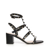 Sandalo Rockstud con cinturini in pelle 7W2S0491 VBP0NO VALENTINO GARAVANI 