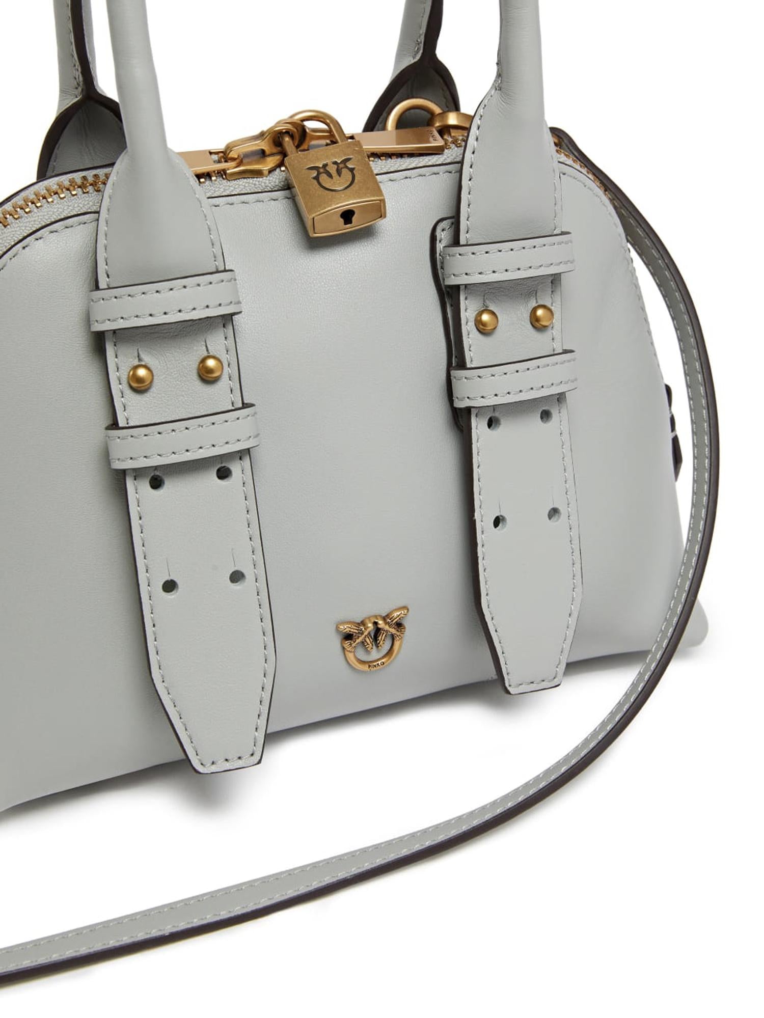 Borsa a mano Escape Bag in pelle 105333 A0QOK32Q PINKO 