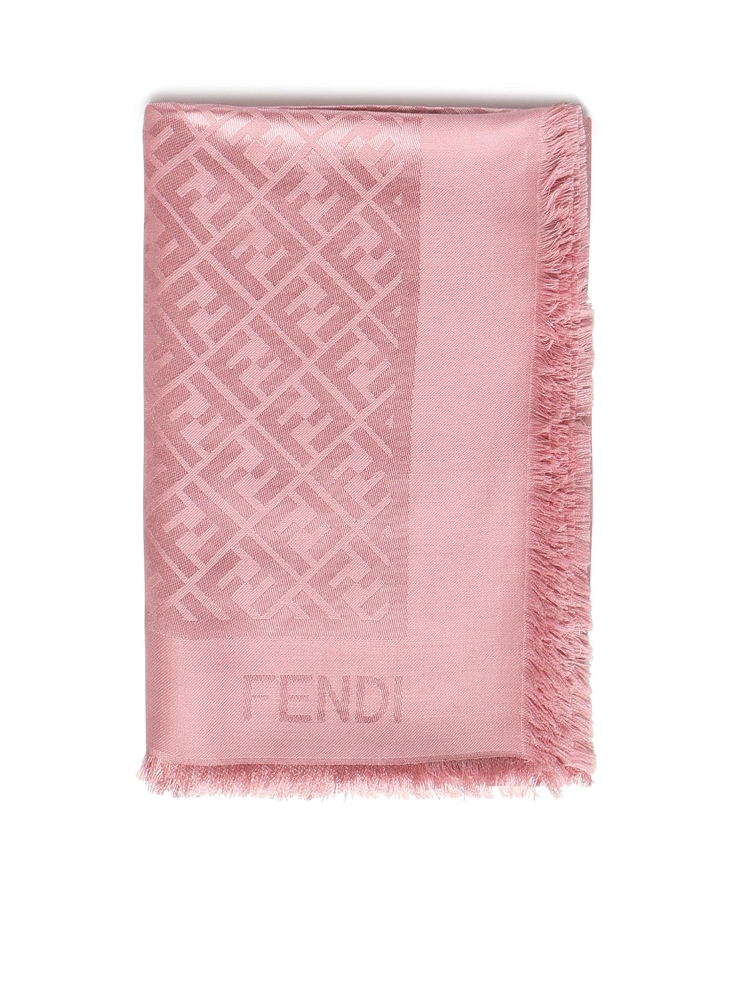 Scialle in seta e lana FF jacquard FXT069 AJW7F1WNO FENDI 
