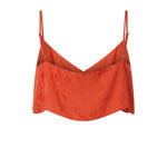 Top cropped jacquard con spalline sottili 106869 A3ANA99 PINKO 