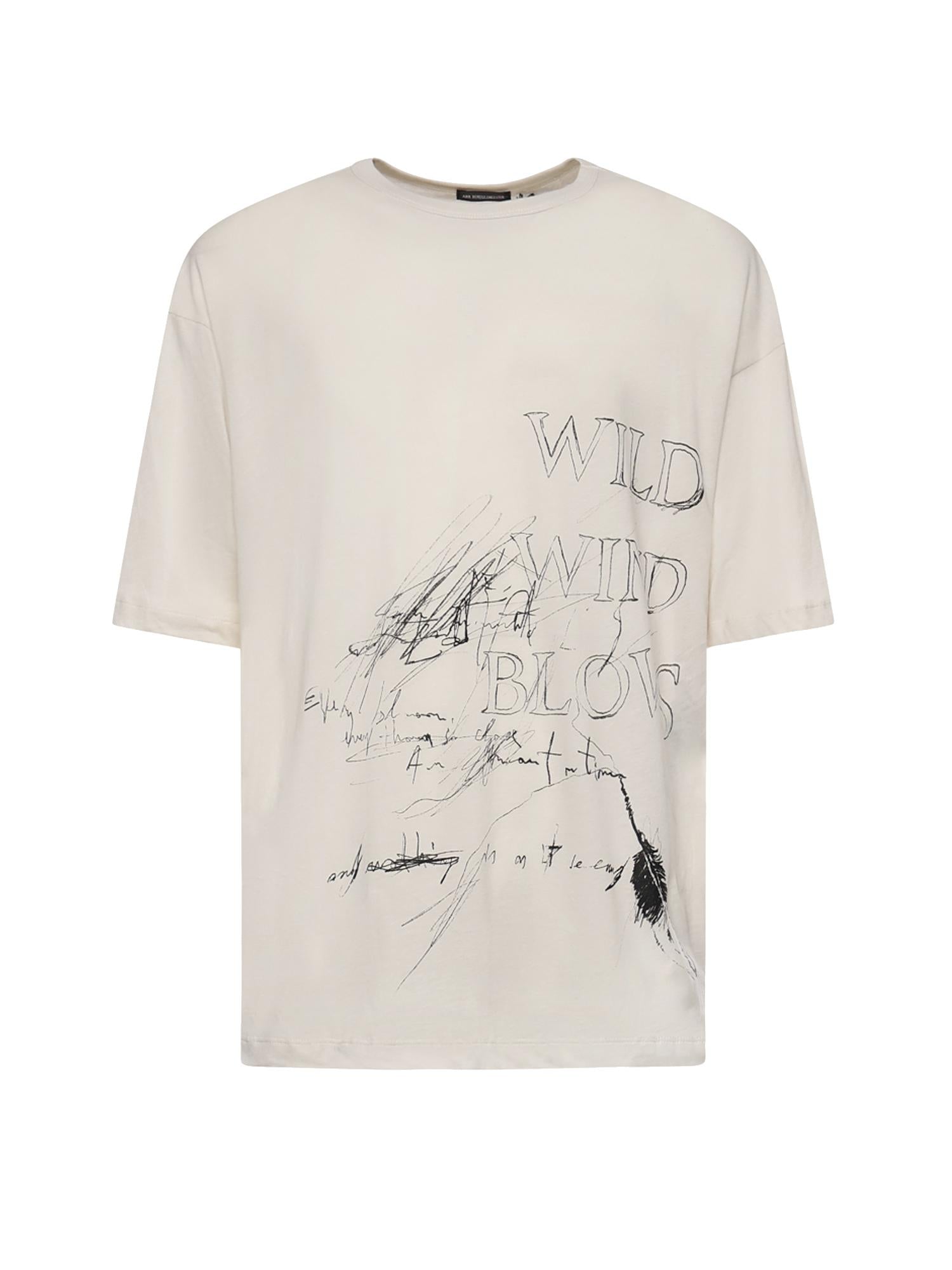T-shirt Wild Wind Blows in cotone B0013826 FA206003 ANN DEMEULEMEESTER 