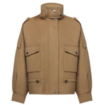 Caban in panno double con collo alto 105341 A2XMCAM PINKO 