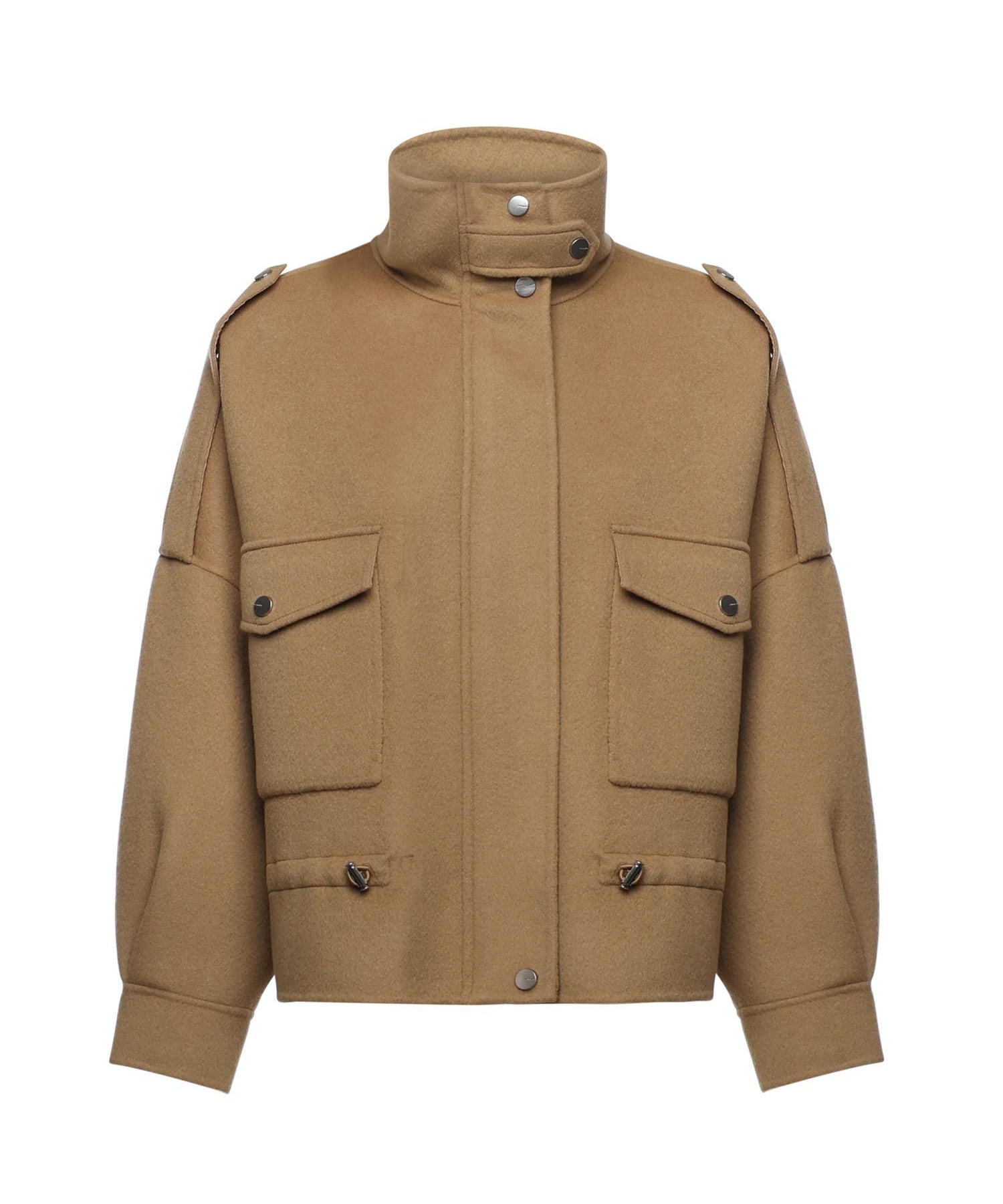 Caban in panno double con collo alto 105341 A2XMCAM PINKO 