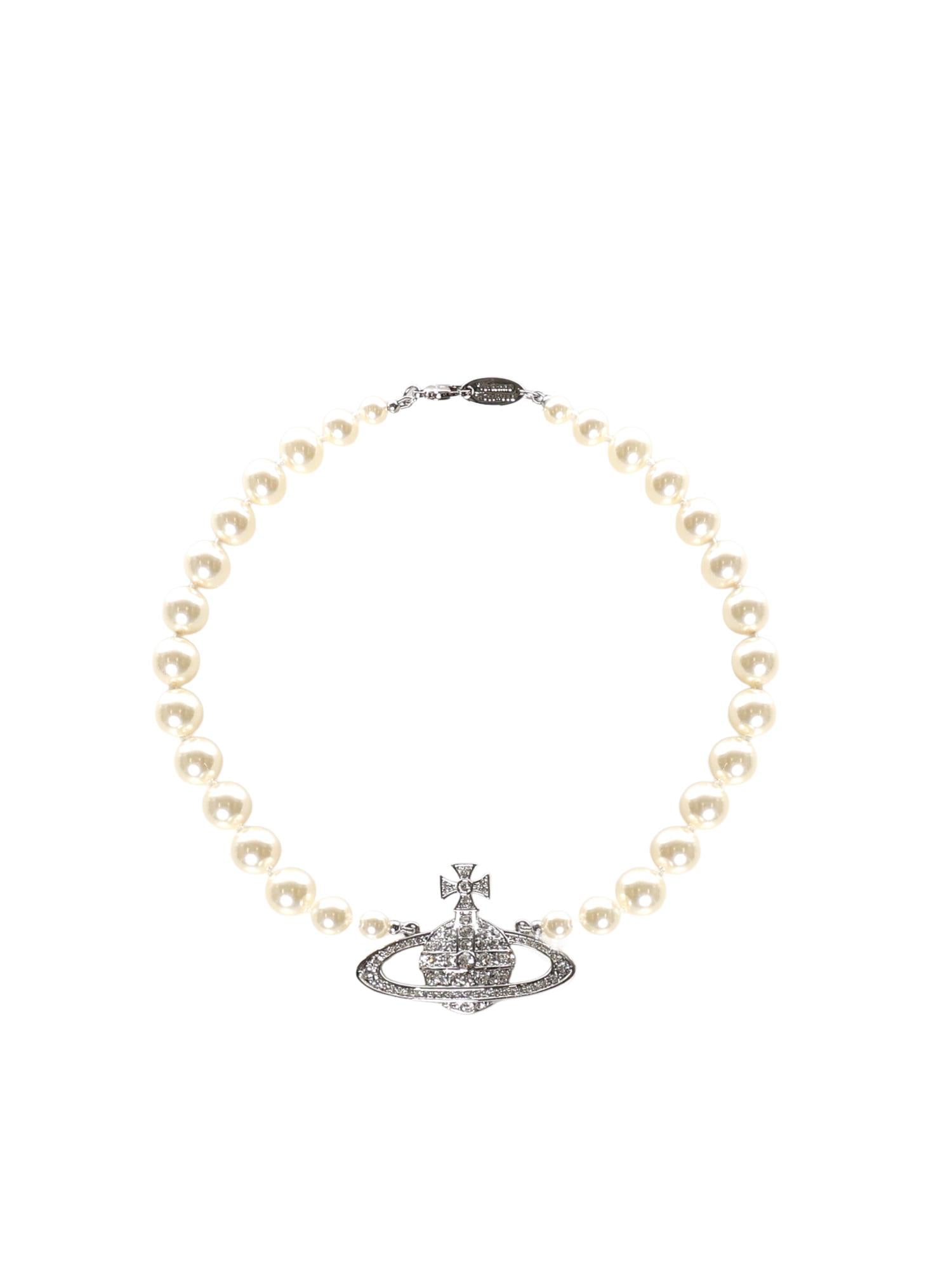 Collana One Row Bas Relief Pearl 63010106 02P104P104 VIVIENNE WESTWOOD 