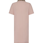 Abito stile polo in cotone con collo Check 8118956 C5901 BURBERRY 