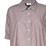 Camicia oxford a mezze maniche 01-4293 41-4088MARRONE SCARLETT G 