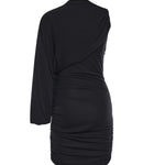 Mini abito Selene monospalla T190121A TJP073BLACK THE ANDAMANE 