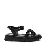 Sandalo flat Thea Twist<BR/><BR/> A55305 NERO CARMENS 