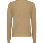 Cardigan in lana con finiture Check 8112164 B8626 BURBERRY 