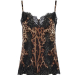 Top in raso stampa leopardo F72K9T FSAXYHY13M DOLCE & GABBANA 