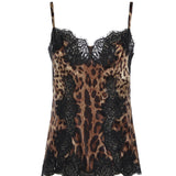 Top in raso stampa leopardo F72K9T FSAXYHY13M DOLCE & GABBANA 