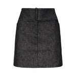 Minigonna in denim con cintura 225DJU271DE0035 9011 COURREGES 