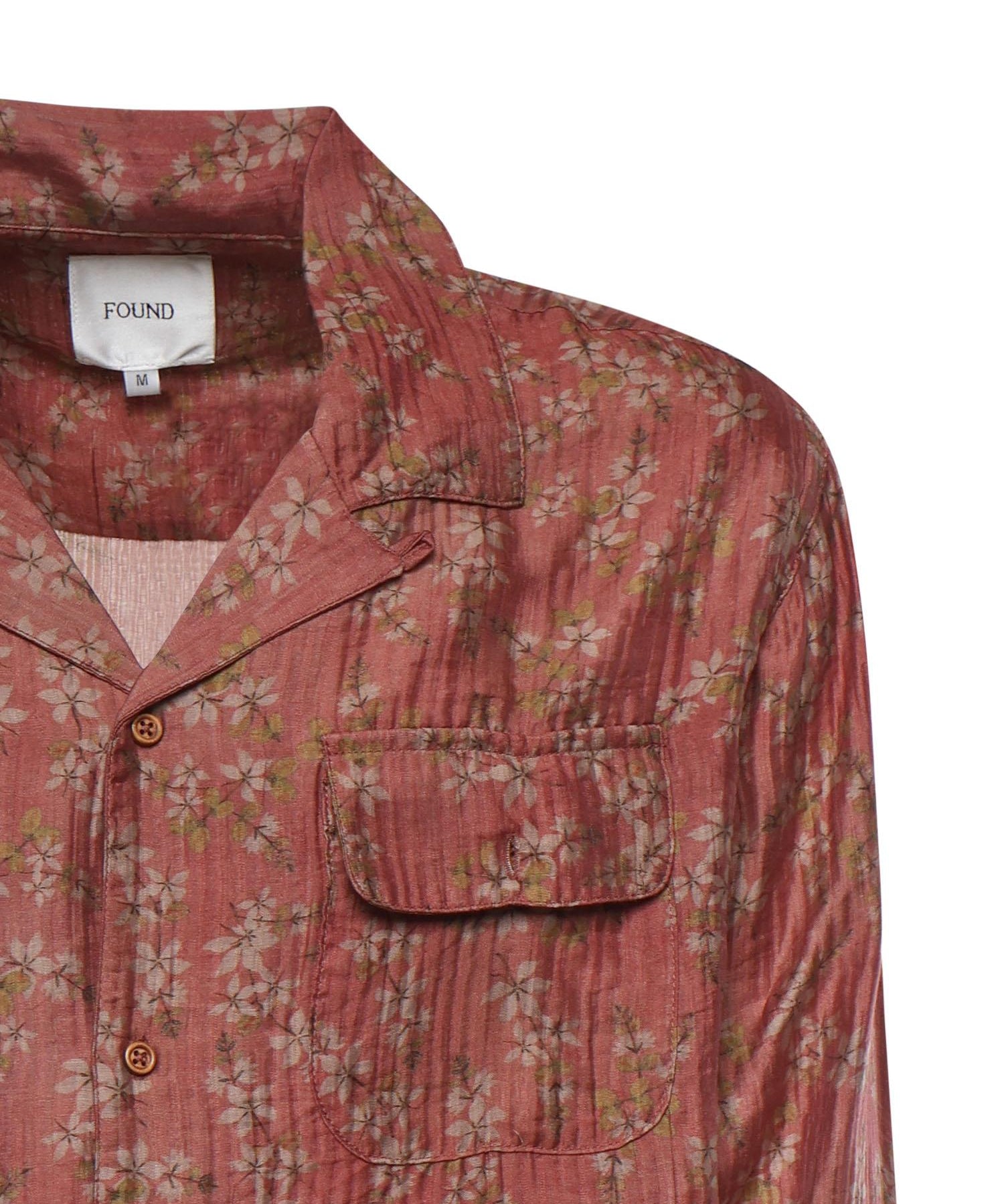 Camicia Floral Camp in misto viscosa<BR/> FOSS26SR01313 0842 FOUND 