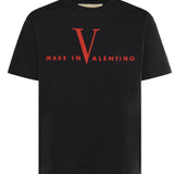 T-shirt in cotone con stampa 8V3MG16P BAQ0NR VALENTINO GARAVANI 