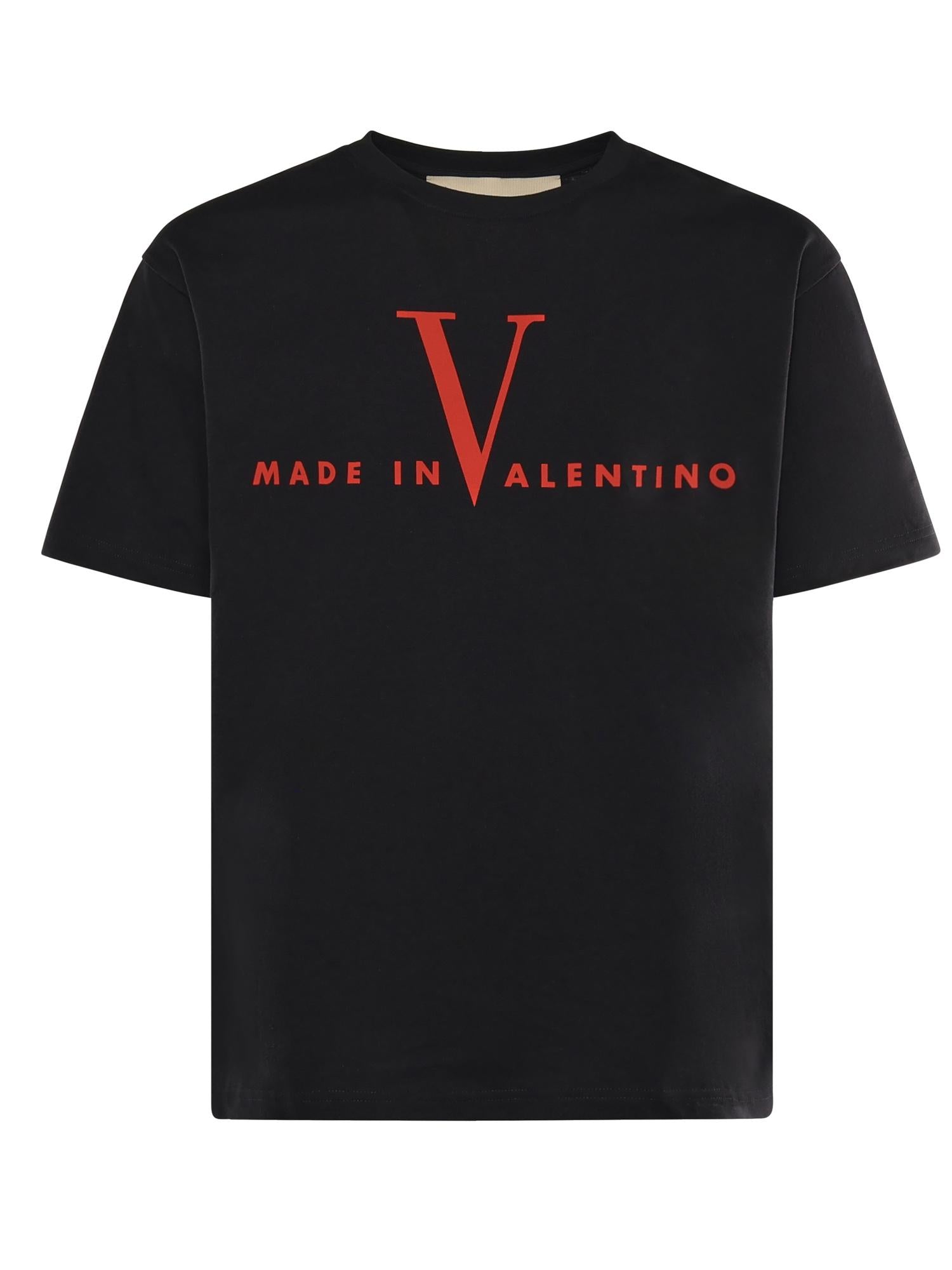 T-shirt in cotone con stampa 8V3MG16P BAQ0NR VALENTINO GARAVANI 