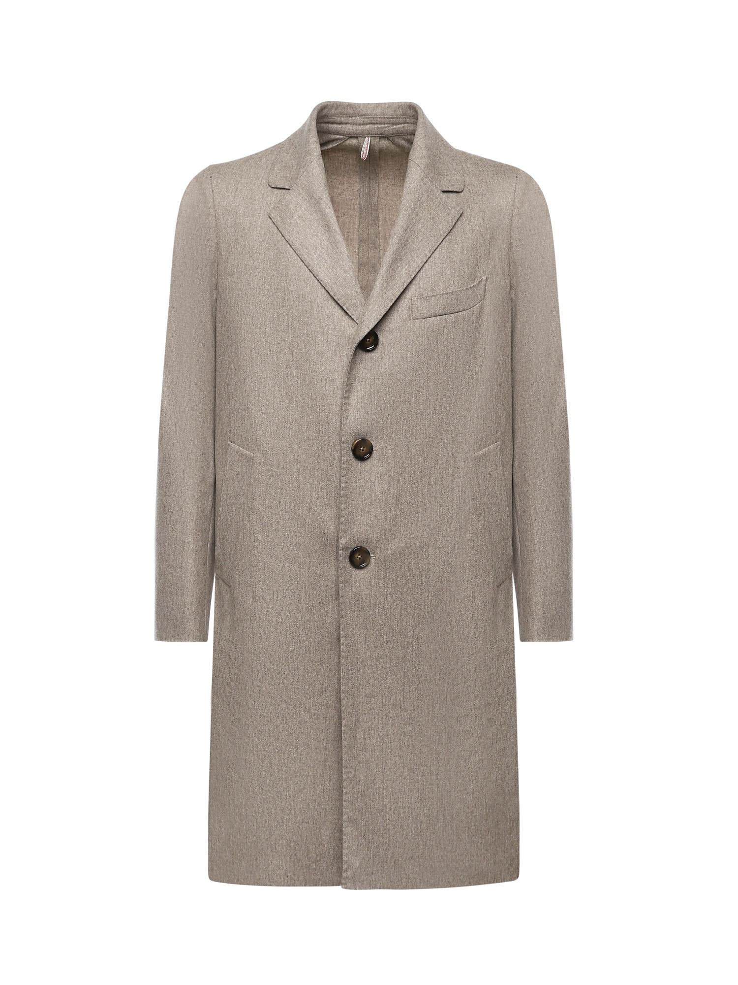 Cappotto monopetto in misto lana E2718F 10P SANTANIELLO 