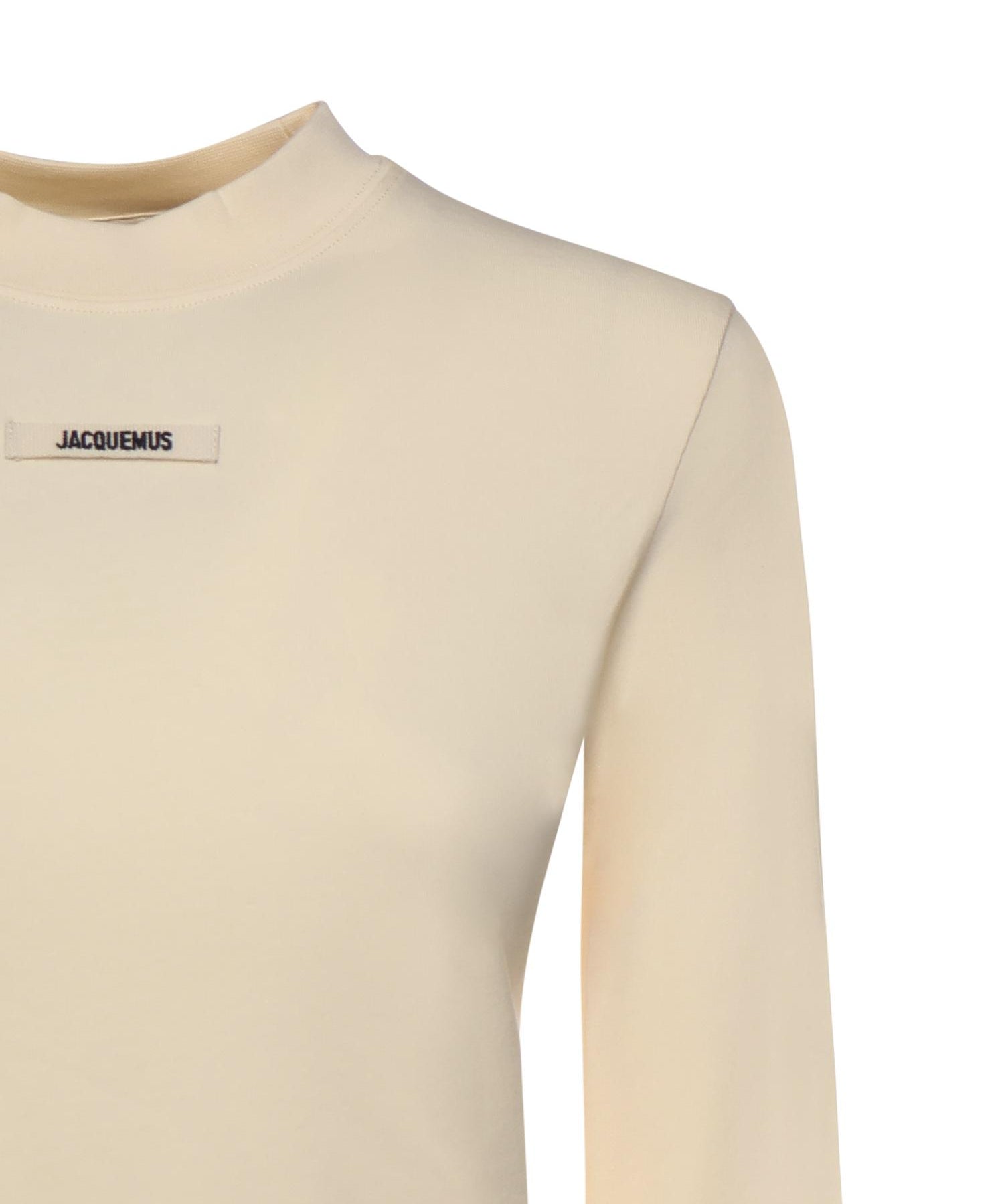 T-shirt in misto cotone con logo TSW00155AJ00124 130 JACQUEMUS 