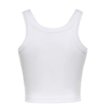 Canotta cropped con logo 107301 A3H6Z14 PINKO 