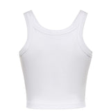 Canotta cropped con logo 107301 A3H6Z14 PINKO 