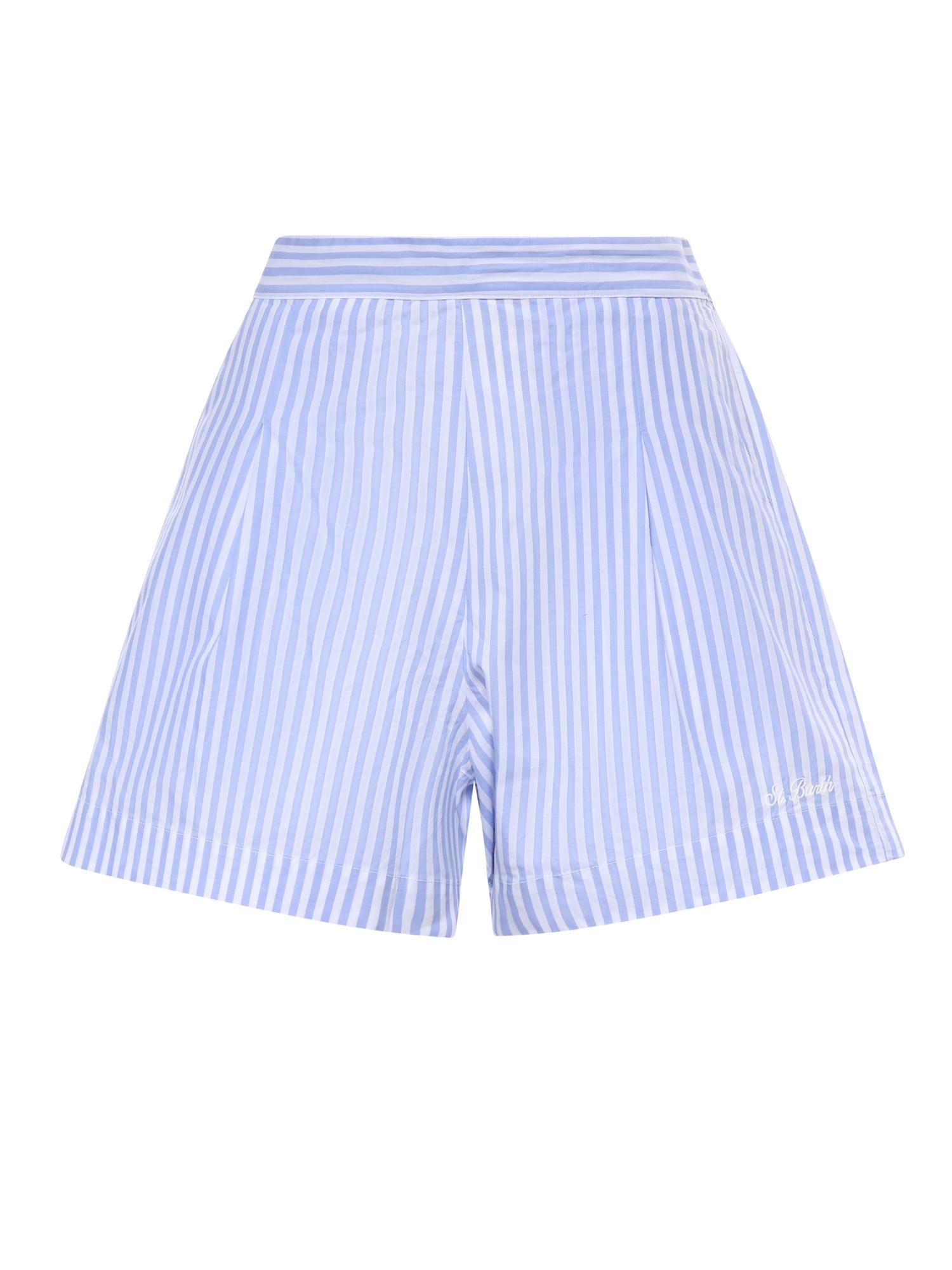 Short in cotone a righe AMN0001 01405L MC2 SAINT BARTH 