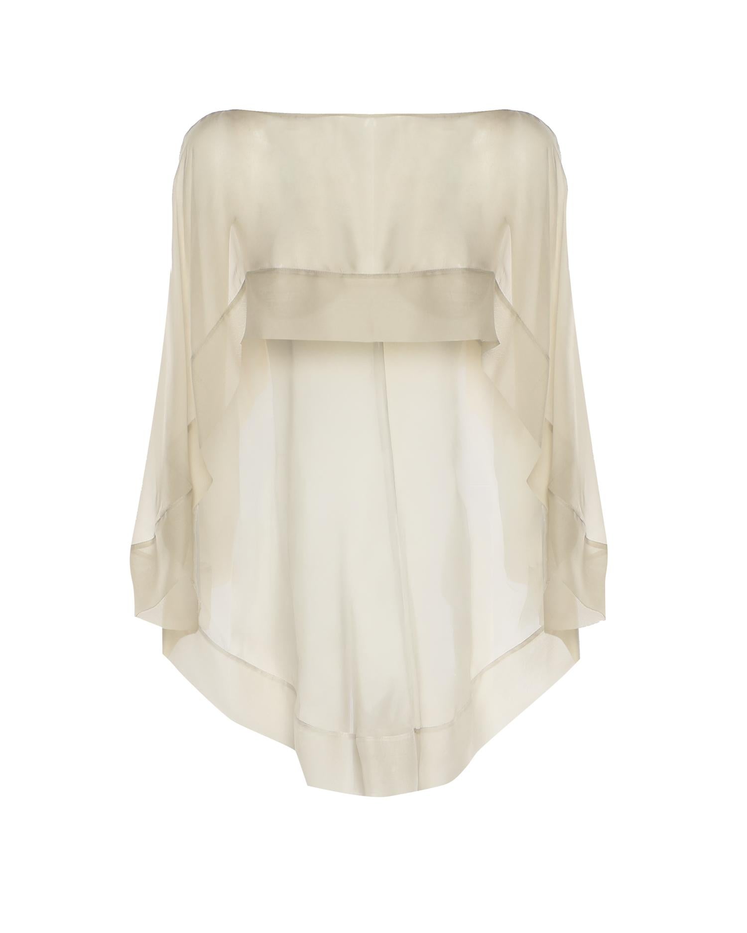 Mantella in chiffon di seta A3302115 471 ALBERTA FERRETTI 