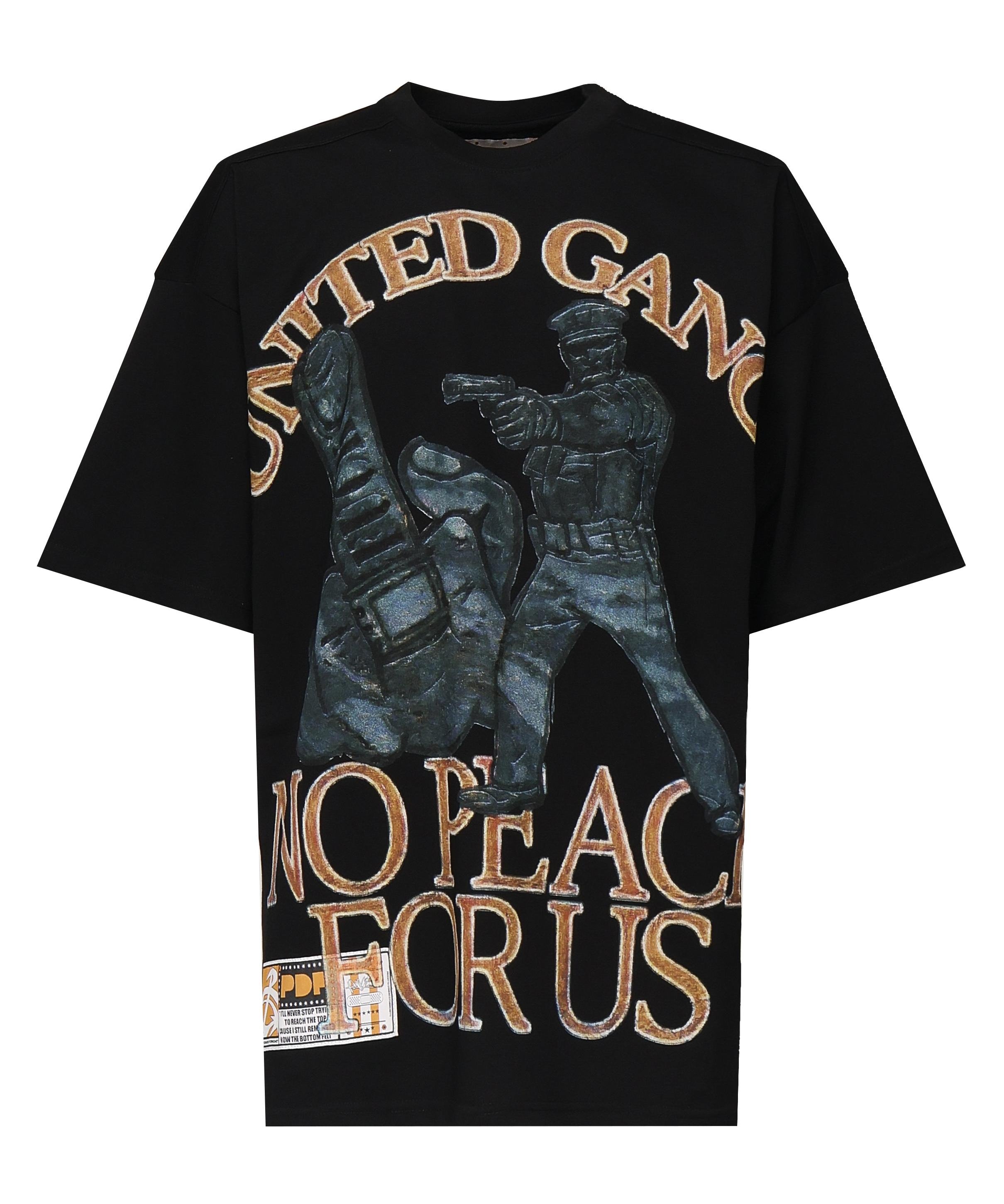 T-shirt con stampa DFM54029TJ110 NO WASH BK/GA PDF CHANNEL 