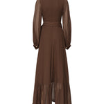 Abito lungo Elsa fit and flare 5GGK53 7317AA14C MARCIANO BY GUESS 