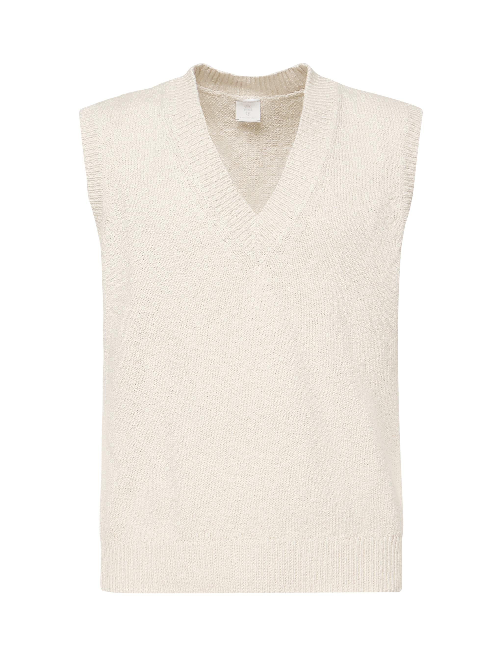 Maglia smanicata in cotone K76MAGK02MAG0K002 02 ELEVENTY 