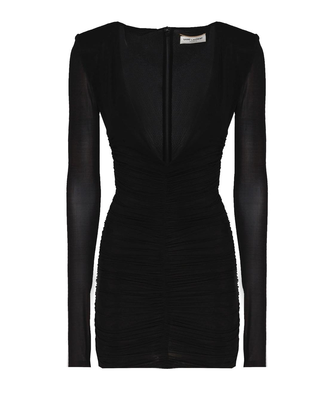 Abito drappeggiato in jersey 732870 Y5G891000 SAINT LAURENT 