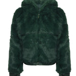 Pelliccia penny con cappuccio 73C19EX02 PENNYVERDE V° 73 