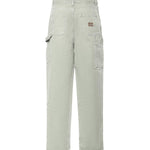 Pantaloni in gabardine con logo MP1723 1350F0089 MIU MIU 