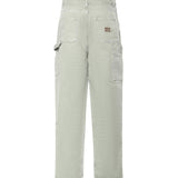 Pantaloni in gabardine con logo MP1723 1350F0089 MIU MIU 