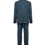 Abito doppio petto in puro lino<BR/> VL7251MF18P FL257181P SANTANIELLO 